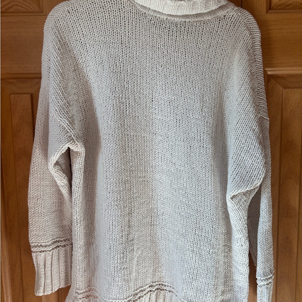 Aerie Cream Turtleneck Sweater